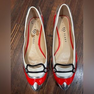 Katy Perry The Shannon Ballet Flat Cherry Red Car Shoe Sz 7.5